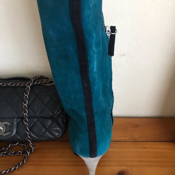 Giuseppe Zanotti turquoise/blue green Boots⚜🔥 - Picture 2 of 7